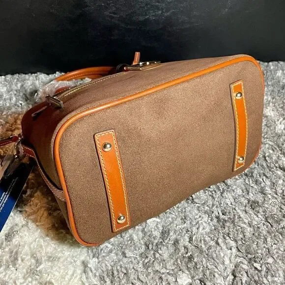 NWT Dooney & Bourke Suede Domed Satchel - Picture 4 of 10